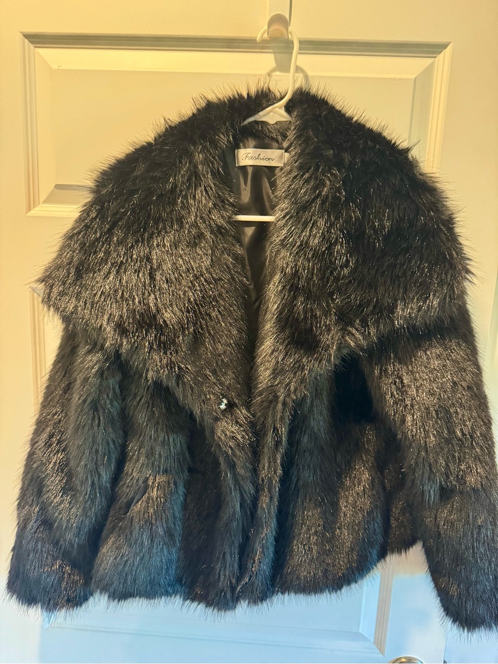 Women's Black Faux Fur Jacket